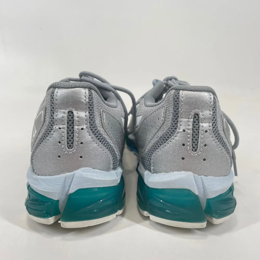 ASICS Gel Quantum 180 5 Womens Running Shoes Silver Grey Teal 1202A038 Size 9